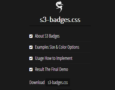 S3-Badges