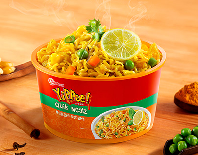 Noodle bowl product launch ad