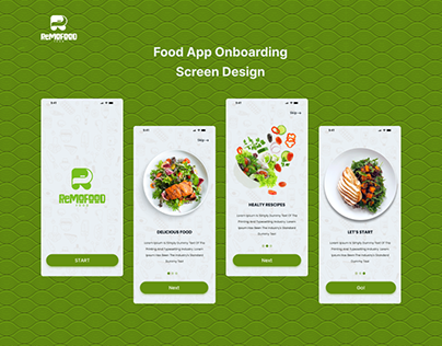 Food App Onboarding Screen Design