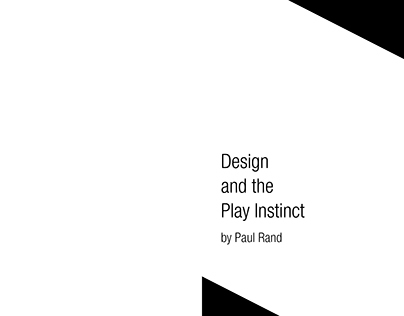 Design & the Play Instinct