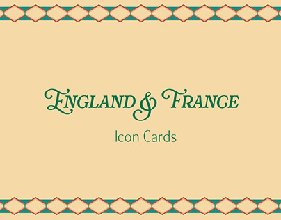 England and France Icon Cards