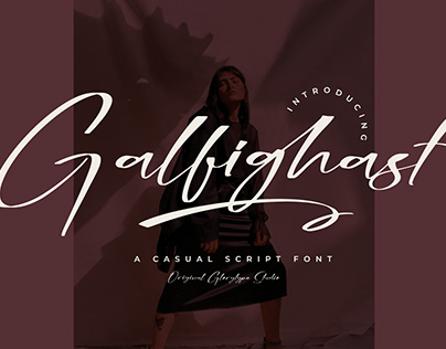 Galfighast - Casual Script Font