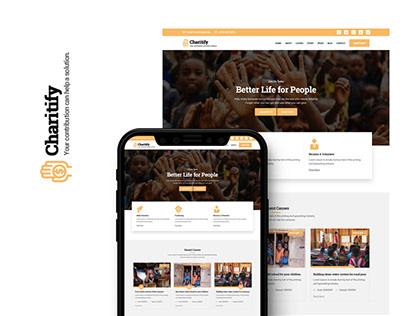 Charitify -NGO/Charity/Fundraising HTML Template