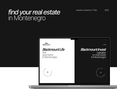 Real estate website design | Blackmount