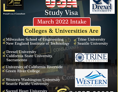 USA Study Visa - March 2022 Intake