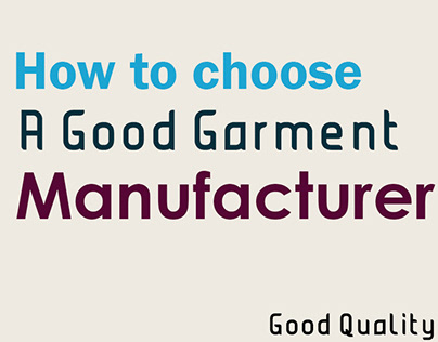 How to Choose a Good Garment Manufacturer