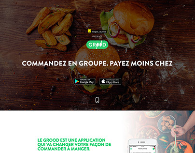 Landing page Grood by PagesJaunes