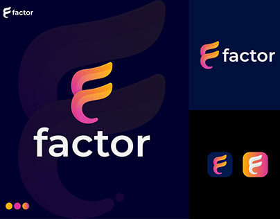 factor, Modern Logo Design Concept