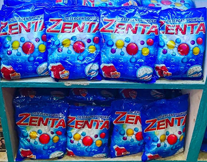 Zenta detergent powder design in Nepal market