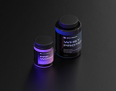Envision – Protein Supplement Logo / Label Design