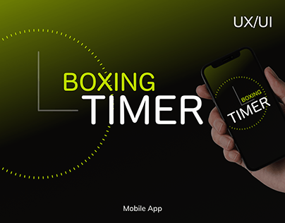 Project thumbnail - Boxing Timer. UX/UI design. Mobile app