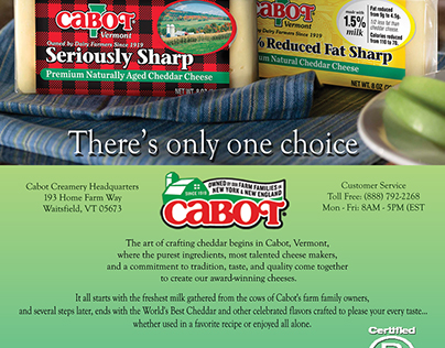 Cabot Cheese Ad