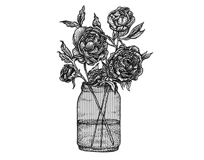 HAND DRAWING ILLUSTRATIONS OF FLOWERS