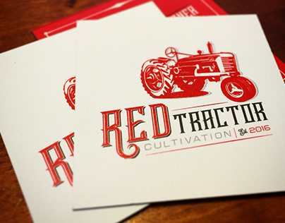 Red Tractor logo, business cards and packaging
