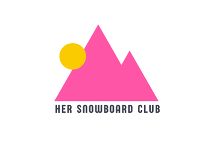 Logo design for snowboarding club