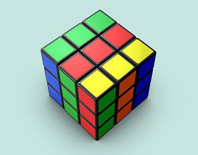 Rubik's Cube Mockup - 6 views