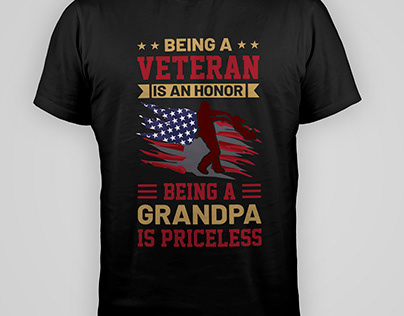 Veteran t-shirt design.