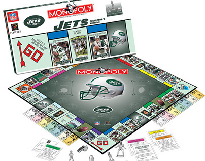 Package Design for New York Jets Monopoly Board Game