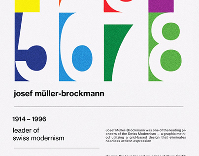 Josef Müller Brockmann Inspired Poster