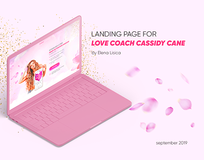 Landing page for love coach