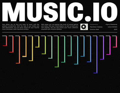 MUSIC.IO: Music player in retro style (UX/UI Design)