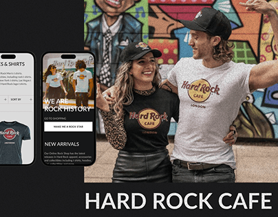 Hard Rock Cafe | E-commerce shop redesign