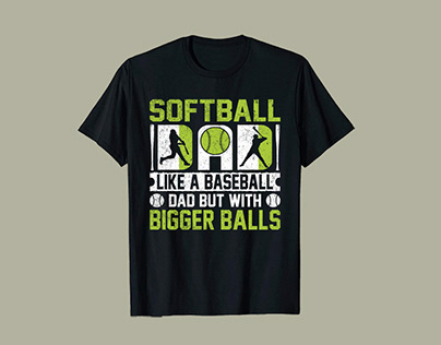Soft ball t-shirt design