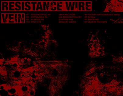 Tour Flyer: Resistance Wire/Vein