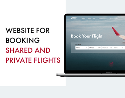 Website for booking shared and private flights