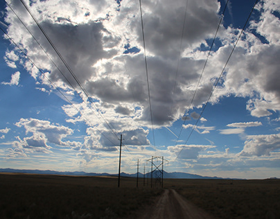 Clouds over Power Lines
