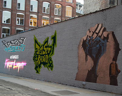 parede grafitada de games