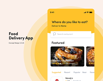 Food Delivery App - Concept Design