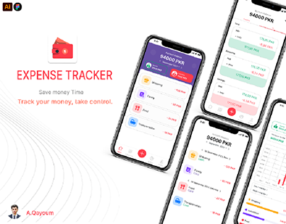 Expense tracker Mobile App UI Design