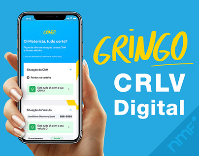 Gringo - Licenciamento com CRLV Digital no app