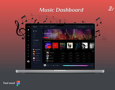 Music Dashboard UI concept