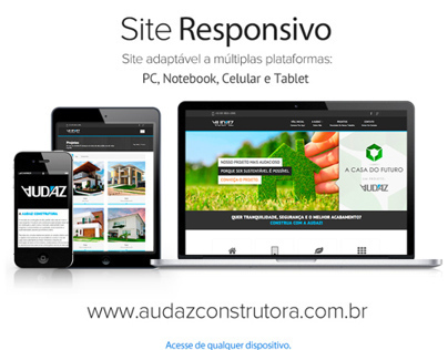 AUDAZ [ Site Responsivo ] Celular, PC e Tablet