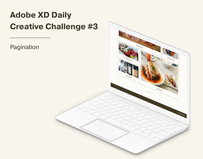 Adobe XD Daily Creative Challenge #3 - Pagination