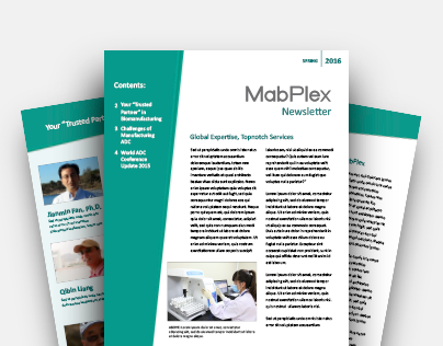 MabPlex USA Quarterly Newsletter Template