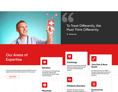 Swiss Medical Clinic Webpage Re-Design