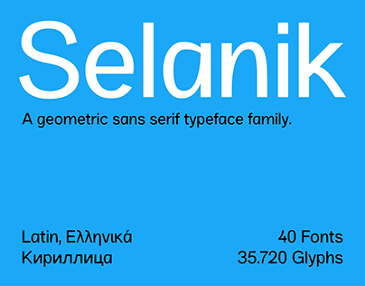 SK Selanik Typeface
