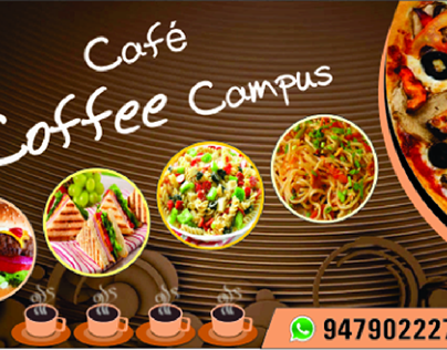Cafe Coffee Campus Banner Design