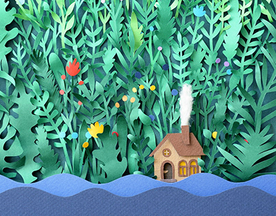 The River House | Paper art