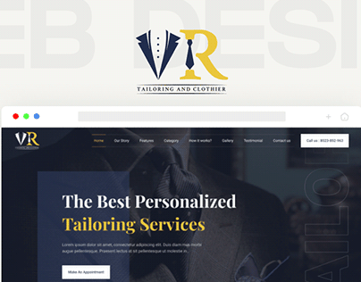 Tailor Shop Website Design