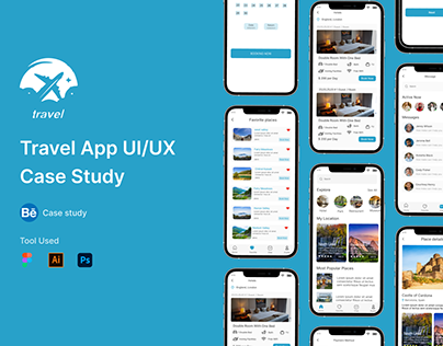 Travel App Case Study UI Design