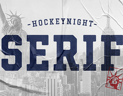 Hockeynight Serif – Typeface