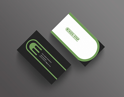 EKOS-STEP branding and business card
