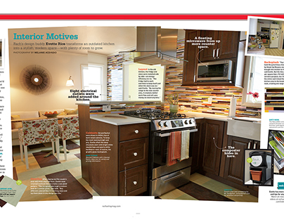 Rachael Ray Magazine kitchen spread