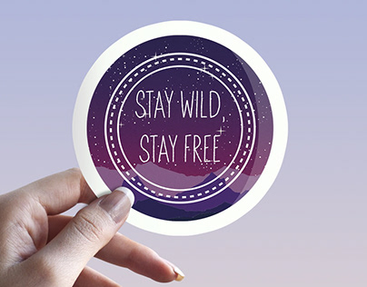Sticker "Stay wild"