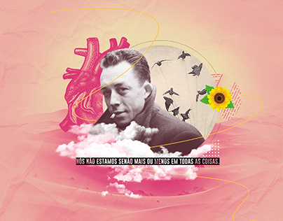 Colagem Albert Camus