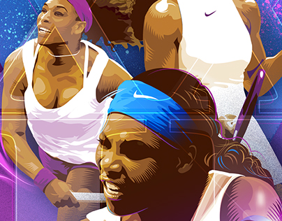 Serena Williams 22nd Title Commemorative Poster